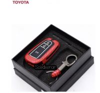 เคสรีโมทกุญแจรถยนต์ Toyota เคฟล่าแดง งานสวย แข็งแรง