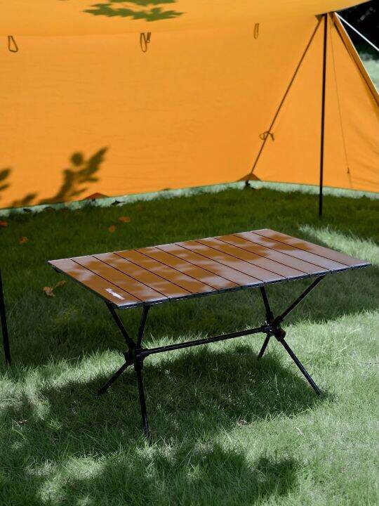 CAMPINGMOON T520 Aluminum Adjustable Height Egg Roll Folding Table Ultralight Portable Camping