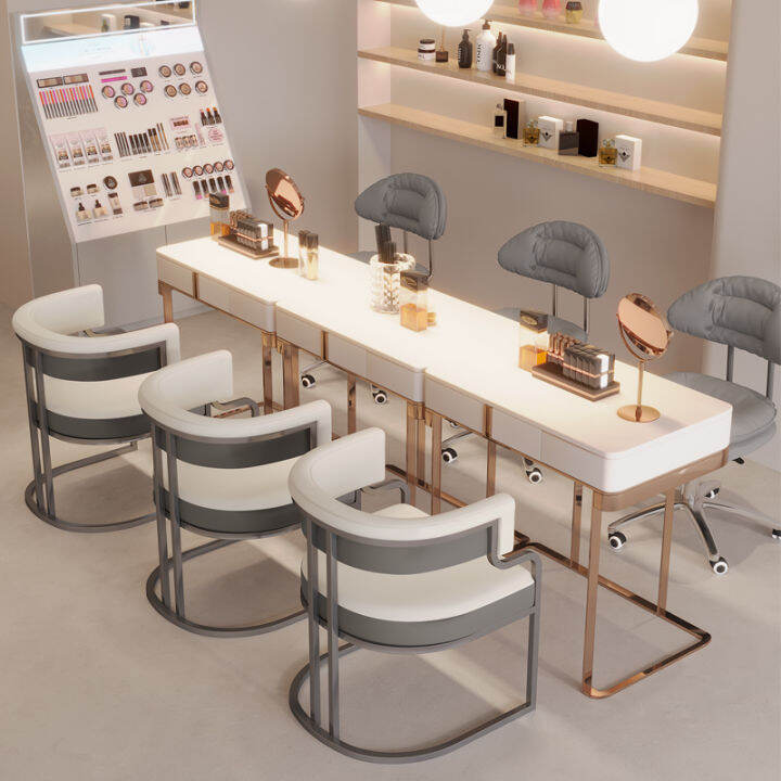 Nail Salon Customer Cosmetic Chair Accessible Luxury Classy UShaped