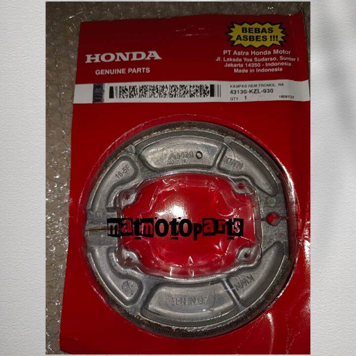 Genuine Brake Shoe for Beat fi v1 v2 , Beat Carb , Click v2 43130kzl