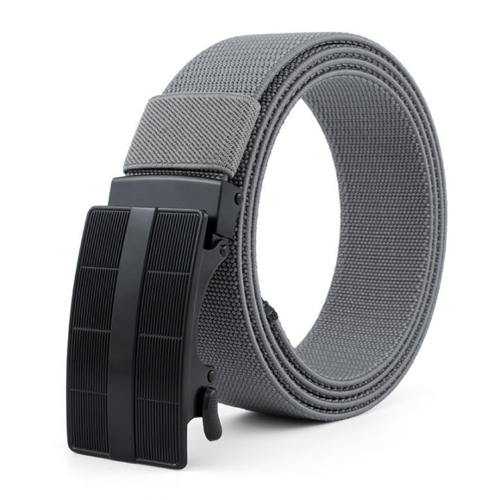 125cm Quick Side Release Men Belt Buckle Silver Metal Tactical Strap Webbing