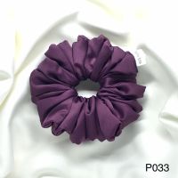 ยางรัดผม Scrunchie P033 M Size Satin Olivia สีม่วง