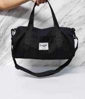 กระเป๋า​สะพาย​ข้าง​วิ​นเท​จ​ Duffel Bags size M  ใบใหญ่​ สีดำล้วน