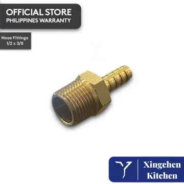 Braided Hose Connector - 3/8 Inch Male to 3/8 Inch Male - Online