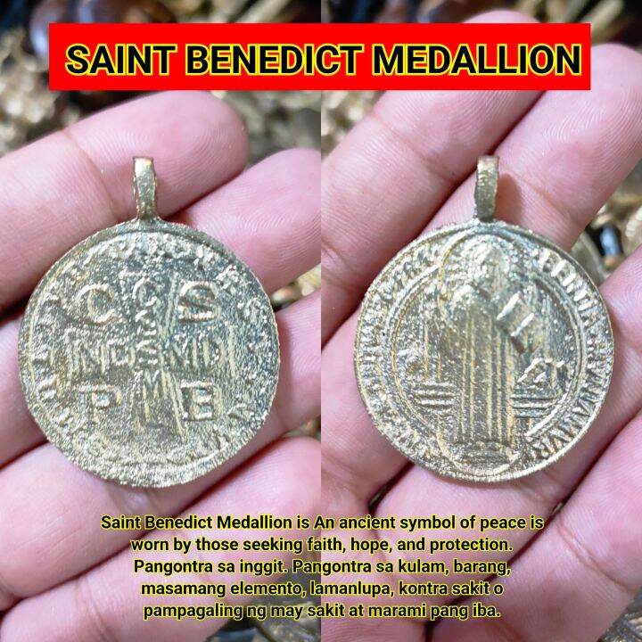 St Benedict Medalyon May Kasamang Orasyon At Pang Kwintas | Lazada PH