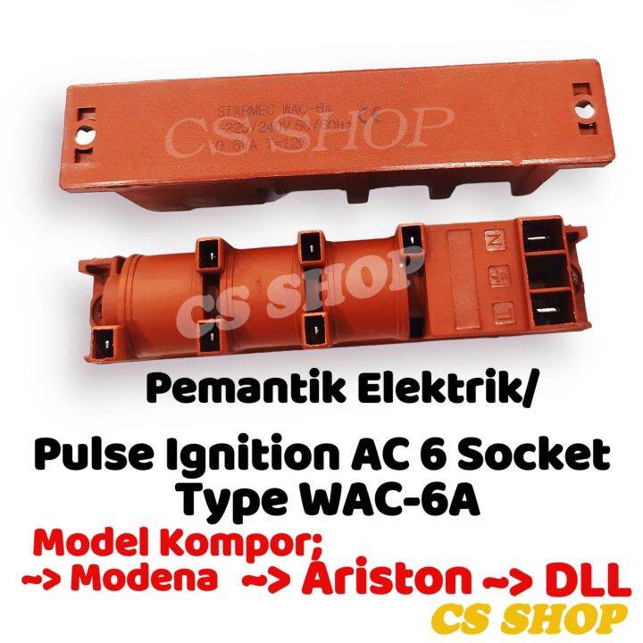 Pemantik Kompor Listrik Tanam Modena Ariston Socket Ac Pulse Ignition