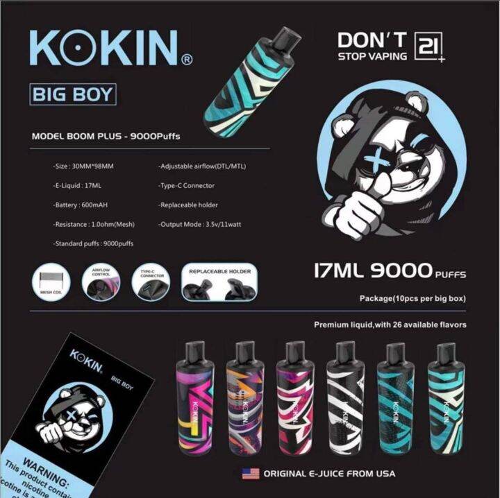 Kokin Bigboy 9000 puffs | Lazada PH