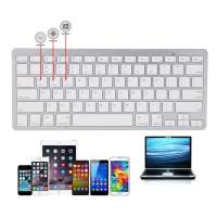 คีย์บอร์ดบลูทูธไร้สาย Bluetooth keyboard wireless Ultra Slim รุ่น bk3001 แป้นพิมพ์ภาษาไทย / อังฤกษ .