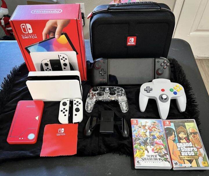 Nintendo Switch OLED Bundle 64GB White Lazada PH
