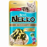 (ยกโหล)Nekko แมวโต รสทูน่าสาหร่ายไข่ตุ๋นเยลลี่ 12ซอง