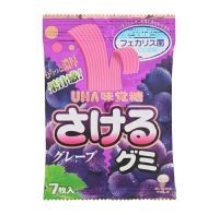 ยูฮ่า แทร์เอเบิ้ล เกรป กัมมี่แคนดี้รสองุ่น Uha Tearable Grape Gummy Canndy 39.2g