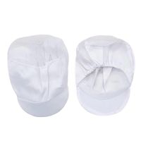 หมวกขาว มีตาข่าย ผ้าโซ่ล่อน Polyester 100% ผ้าแน่น สีสด