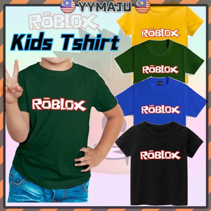 ROBLOX kids tshirt (ROBLOX word) baju budak ROBLOX Lazada