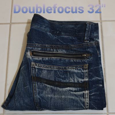 ยีนส์ใหม่ยี่ห้อ Doublefocus เอว 32 นิ้ว