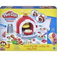 Play-Doh Kitchen Creations Pizza Oven Playset, Play Food Toy 6 Cans of Modeling Compound, 8 Accessories, Non-Toxic   ของเล่น  แป้งโดว์ เพลย์โดว์ ดินน้ำมัน ปั้น ของแท้