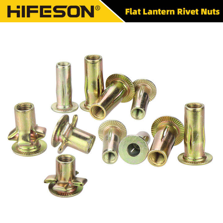 HIFESON 10pcs 20pcs M4 M5 M6 M8 Long Petal Rivets Nuts lantern Nuts