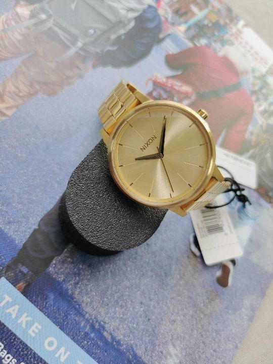 ส่งฟรี-นาฬิกาข้อมือ-nixon-kensington-quartz-gold-dial-watch-nxa099502-00-รับประกันของแท้-100-ไม่แท้ยินดีคืนเงินเต็มจำนวน