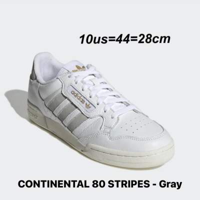 รองเท้าชาย Adidas CONTINENTAL 80 STRIPES สีเทา (GZ6266) ของแท้💯% จาก Shop