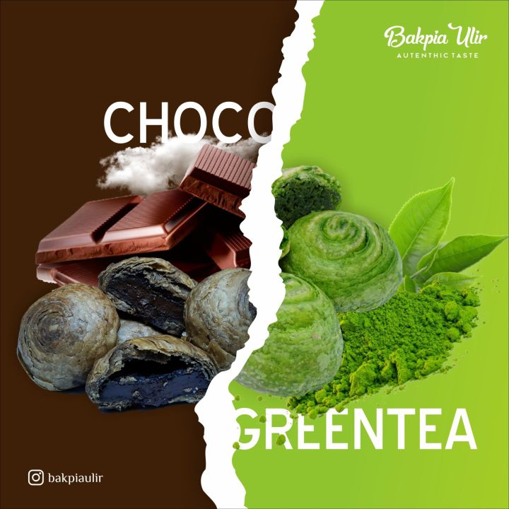 Bakpia Ulir Bakpia Kering Coklat Dan Bakpia Kering Greentea Oleh Oleh