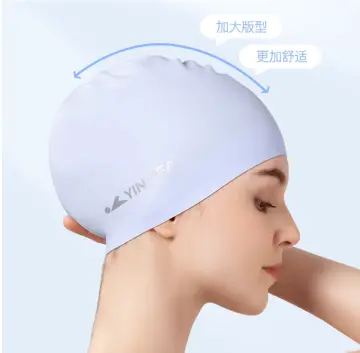 Waterproof Fabric Protect Ears Long Hair Sports Swim Pool Hat