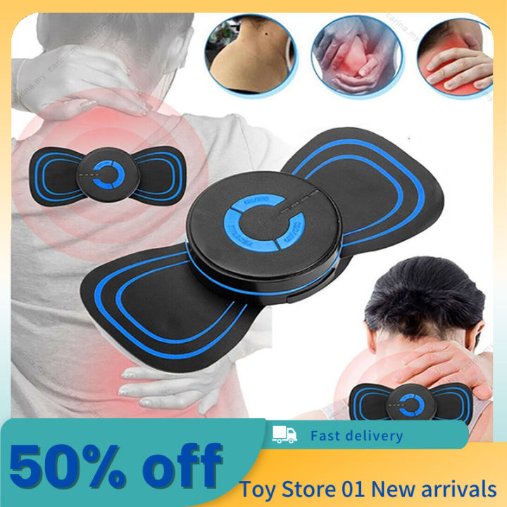 Portable Electric Neck Massager Back Full Body Stimulator Pain