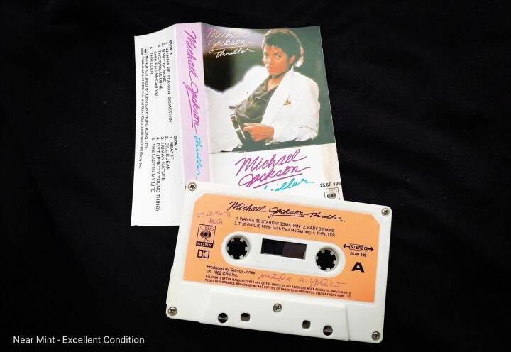 Michael Jackson Thriller Cassette Tape Original Cassette Tapes Vintage Cassettes Tape Pop