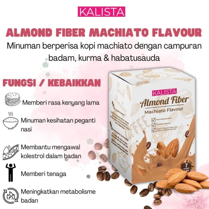 KALISTA ALMOND FIBER MACHIATO FLAVOUR Lazada
