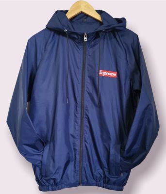 เสื้อแจ็คเก็ต ผ้าร่ม แขนยาว มีหมวก กันแดด กันลม กันฝน สีกรม มีไซส์ M,L,XL