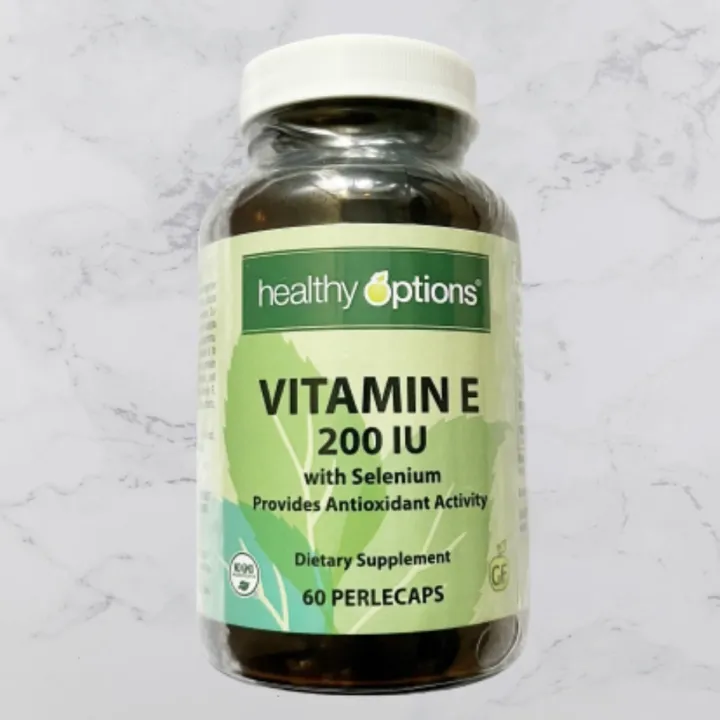 Healthy Options Vitamin E with Selenium 200IU 60perlecaps Lazada PH