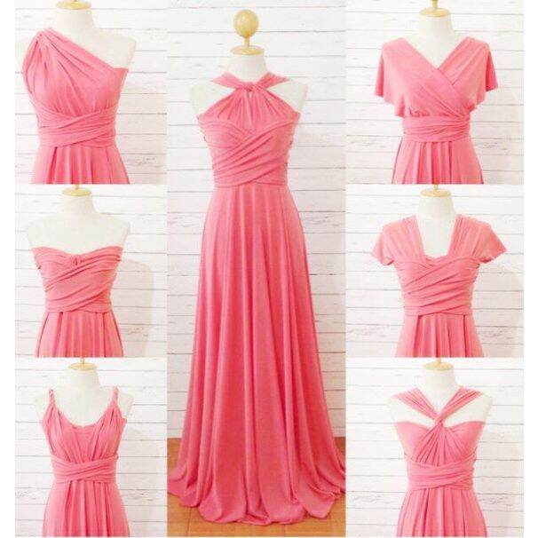 POMELO PINK INFINITY DRESS with attached tube FLOORLENGTH | Lazada PH