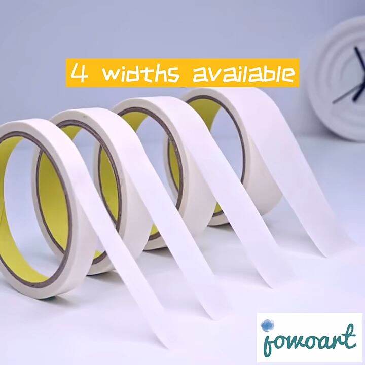 12M Masking Tape art painting white Car Spraying Single Side Adhesive