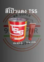 สีโป๊วรถยนต์แห้งเร็ว TSS ที เอ็ส เอ็ส  โป๊พลาสติกแดง น้ำหนัก 4.2.kg ขนาดน้ำยา 90 กรัม