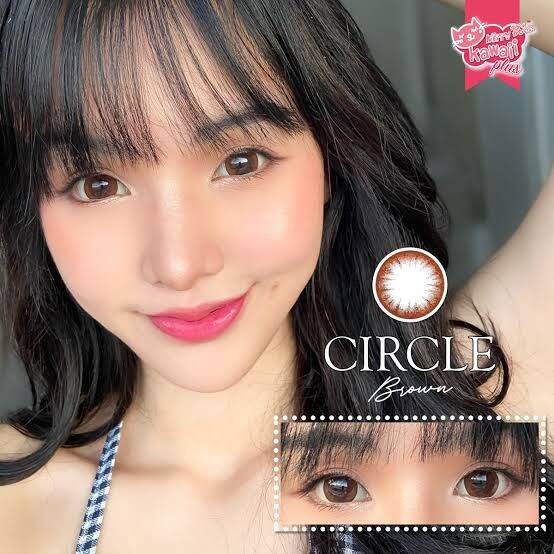 kitty-kawaii-circle-brown-เลนส์บิ๊ก