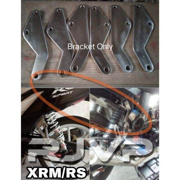Honda XRM / RS 125 Series Footrest Bracket Pure Stainless 5mm Thickness