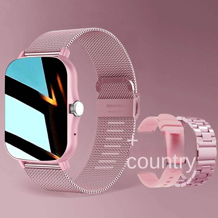 Square Smart Watch Women Men Smartwatch Touch Dial Call Music