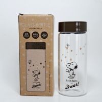 ขวดน้ำ PEANUTS GLASS BOTTLE 250 ml.