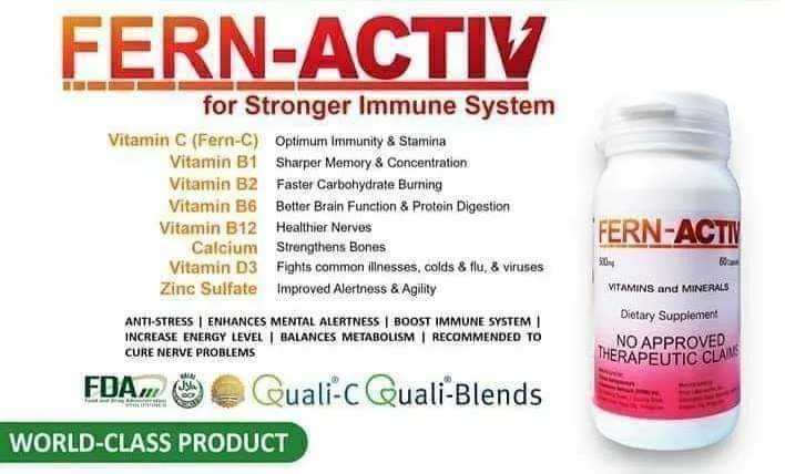 Original FERN-ACTIV 60's VITAMINS & MINERALS (For stronger immunity ...