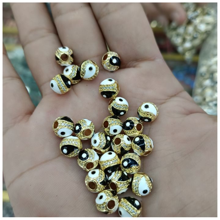 Yin yang Eye Balls spacer High quality spacers for bracelets,sold