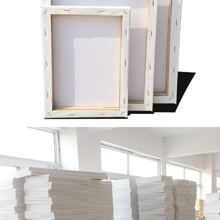 Uni Art Canvas Board Painting Plain with Wooden Frame (5 Sizes)