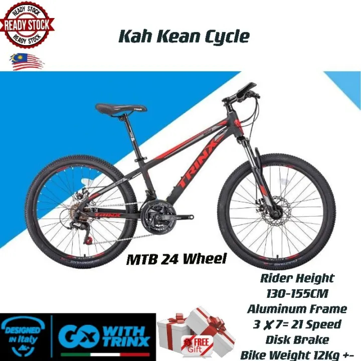 TRINX CHILDREN MTB 24inch/507 - M114 (2021) FOR RIDER HEIGHT 130CM-155CM |  Lazada
