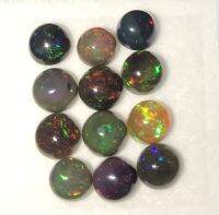 โอปอล 4.33cts 4.7 - 5.3mm 12 ชิ้น ทรงกลม หินธรรมชาติ 100% Opal 4.33cts 4.7 - 5.3mm 12 pcs round shape 100% natural gemstone