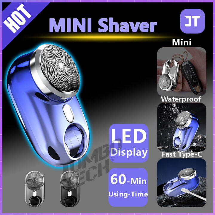 JumboTech Mini Electric Shaver Men's Portable Electric Shaver Washable