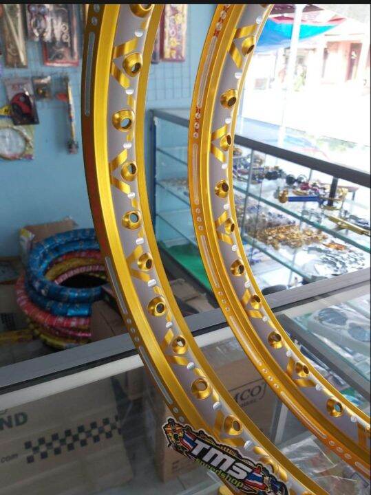 VELG RING 17 JINFEI SLOT+VELINE UK 140/140 ( DEPAN & BELAKANG ...