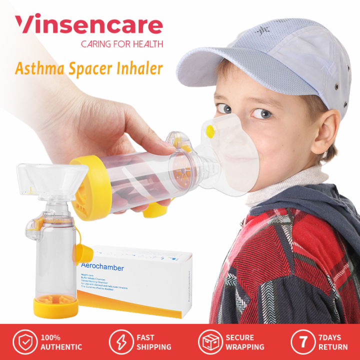 Vinsencare Asthma Spacer Inhaler Spacer Device Silicone Aerosol Cabin ...