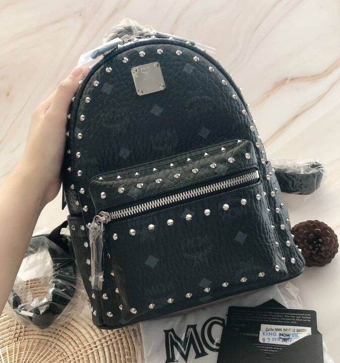 ผ่อน0-แท้100-กระเป๋าสะพายเป้-mcm-mcm-mini-backpack