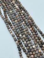 Matt or unpolished jasper beads. ลูกปัดแจสเปอร์แบบด้านหรือแบบไม่ขัดเงา