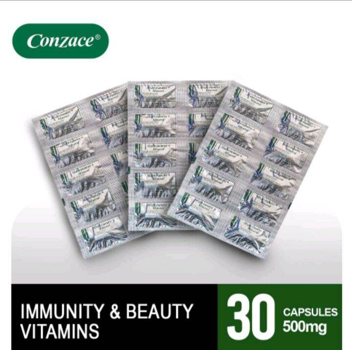 Conzace 30 Capsules Multivitamins (Helps Promote Immunity, Healthy Skin
