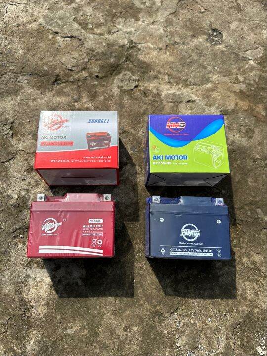 AKI MOTOR KERING WILWOOD KHARISMA MODEL GTZ5S/12V5Ah PNP ALL NEW MOTOR