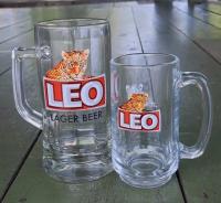 แก้ว แก้วLEO  แก้วหู แก้วแช่
แก้วเย็น Mug LEO glass