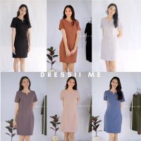 Dressii Me - ชุดเดรส รุ่นคอผ่า ทรงสวยผ้าดีมีน้ำหนัก ไม่ยับง่าย ( XS- XXL)